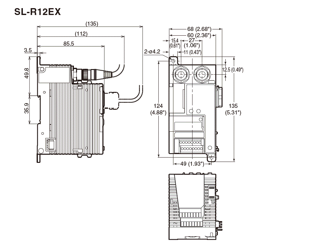 SL-R12EX Dimension