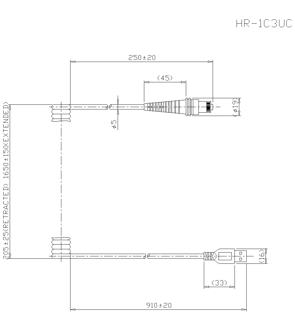 HR-1C3UC Dimension
