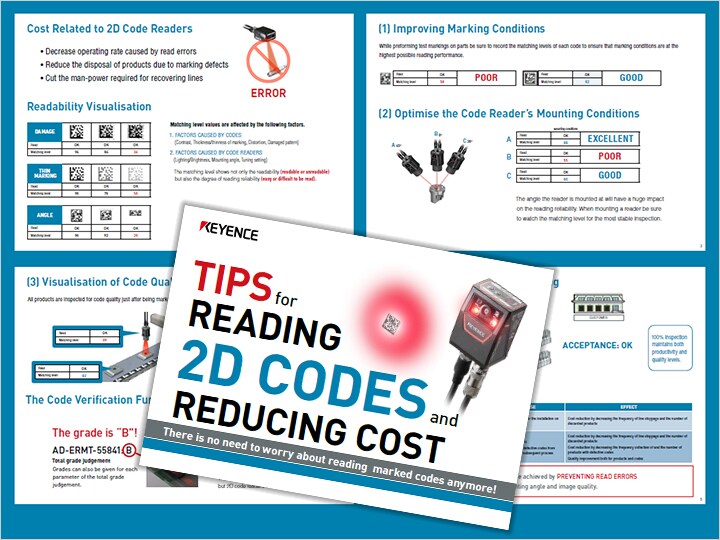 Techniques for cost reduction after introducing 2D code reader How to utilise "Matching Level Judgment Function" & "Code Quality Verification" (English)