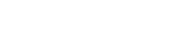 From 50 millimeters to 1 nanometer Precise surface analysis over a large area 3D Laser Scanning Confocal Microscope VK-X 1000