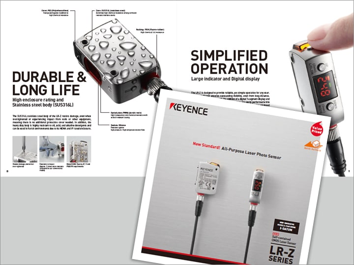 LR-Z Series Self-contained CMOS Laser Sensor Catalogue (English)