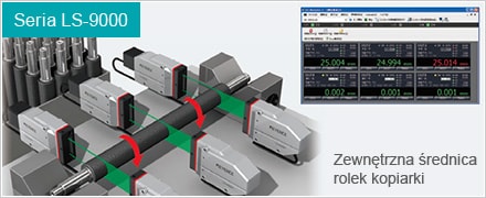 Seria LS-9000 Zewnętrzna średnica rolek kopiarki