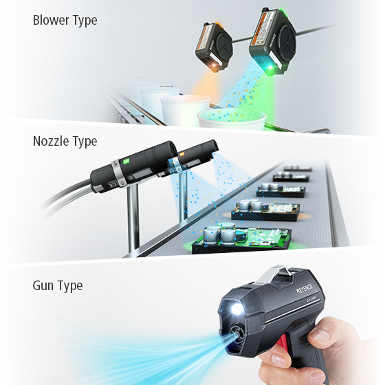 Blower type / Nozzle type / Gun type