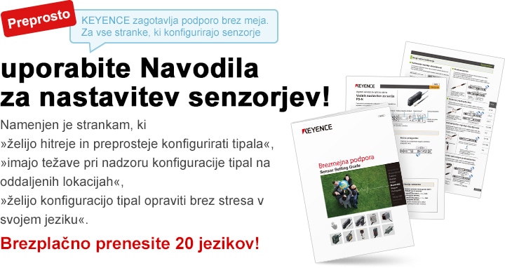 uporabite Navodila za nastavitev senzorjev!