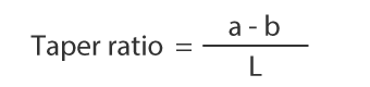 Taper angle