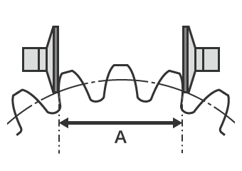 Span measurement of teeth