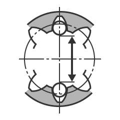 Internal gear (even number of teeth)