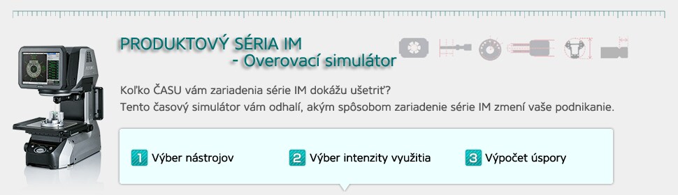 PRODUKTOVÝ SÉRIA IM Overovací simulátor