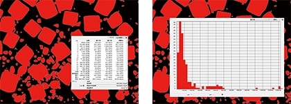 Binary processing (list and histogram of measurement results)