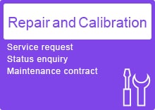 [Repair and Calibration] Service request Status enquiry Maintenance contract