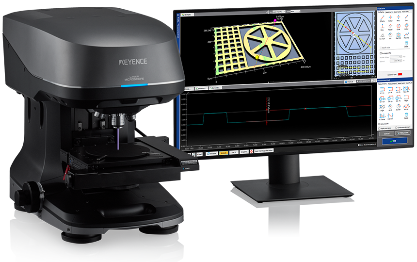 Now equipped with white light interferometry, measure from nanometres to millimetres | Laser Scanning VK-X3000 Series | KEYENCE International