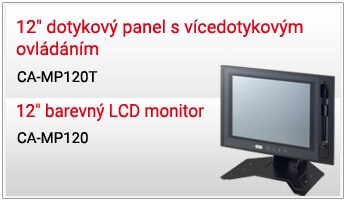 12" dotykový panel s vícedotykovým ovládáním [CA-MP120T] 12" barevný LCD monitor [CA-MP120]