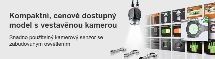 [Kompaktní, cenově dostupný model s vestavěnou kamerou] Snadno použitelný kamerový senzor se zabudovaným osvětlením