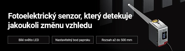 Fotoelektrický senzor, který detekuje jakoukoli změnu vzhledu [Bílé světlo LED Nastavitelný bod paprsku Rozsah až do 500 mm]