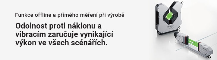 [Funkce offline a přímého měření při výrobě] Odolnost proti náklonu a vibracím zaručuje vynikající výkon ve všech scénářích.