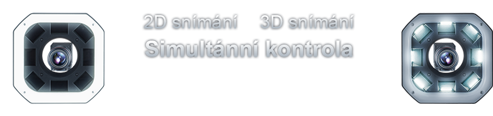 Simultánní 2D + 3D kontrola