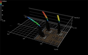3D aplikace měření integrovaných obvodů (IC)