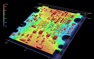 Přesné měření a analýza 3D tvaru deformovaných desek plošných spojů (PCB)