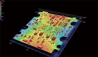 Přesné měření a analýza 3D tvaru deformovaných desek plošných spojů (PCB)