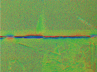 Snímek s barevnou mapou (20×)