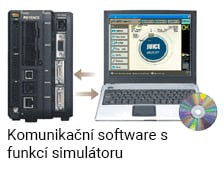Komunikační software s funkcí simulátoru