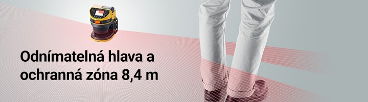 Odnímatelná hlava a ochranná zóna 8,4 m