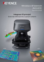 Řada VK-X3000 Mikroskop s 3D laserovým skenováním Katalog