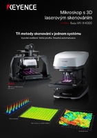 Řada VK-X4000 Mikroskop s 3D laserovým skenováním Katalog