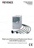 EX-V Series High-speed, High-Accuracy, digital inductive displacement sensors  Catalogue (English)