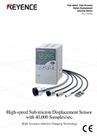 EX-V Series High-speed, High-Accuracy, digital inductive displacement sensors  Catalogue