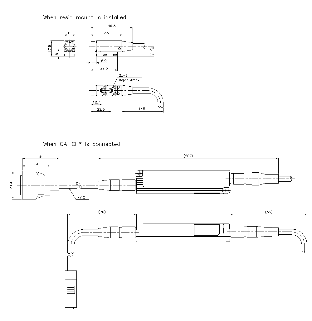 CA-HS035C/M Dimension