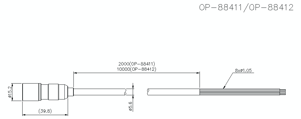 OP-88411/88412 Dimension
