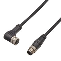 GS-P8LC1 - Kabely pro modely s konektorem M12 koncovka tvaru L Prodlužovací Standardní typ (8 pinů) 1 m
