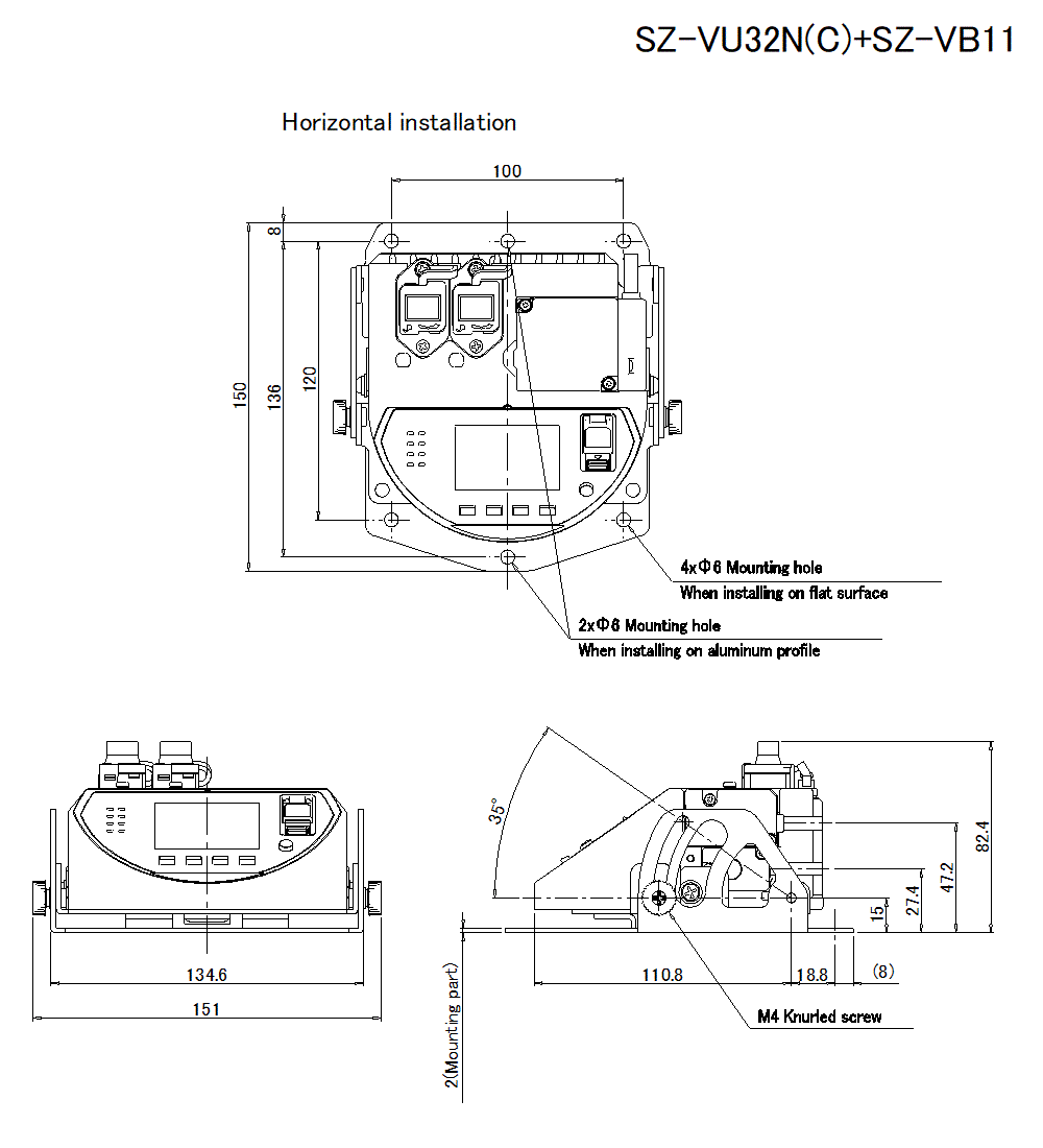 SZ-VU32N(C)/VB11 Dimension