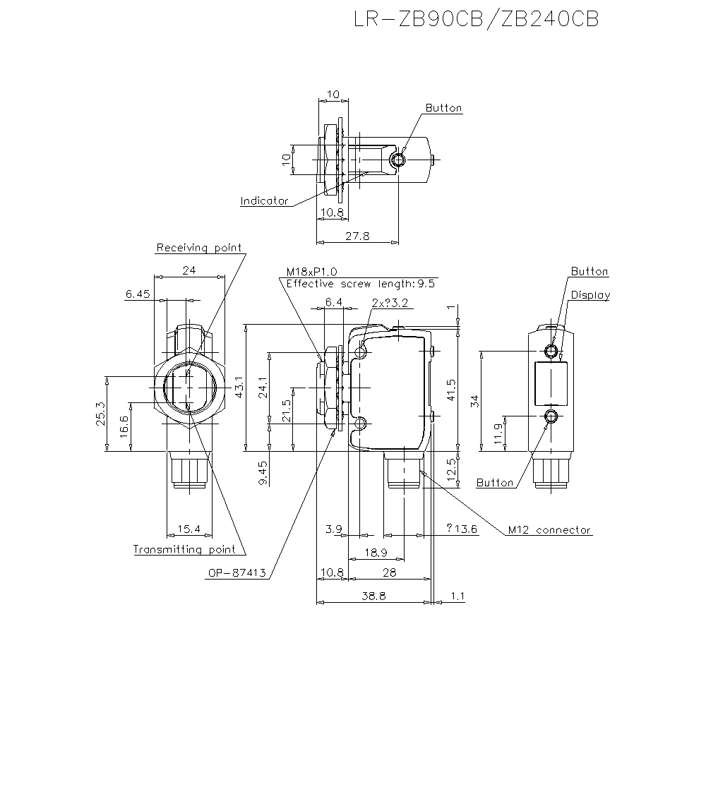 LR-ZB90CB/240CB Dimension
