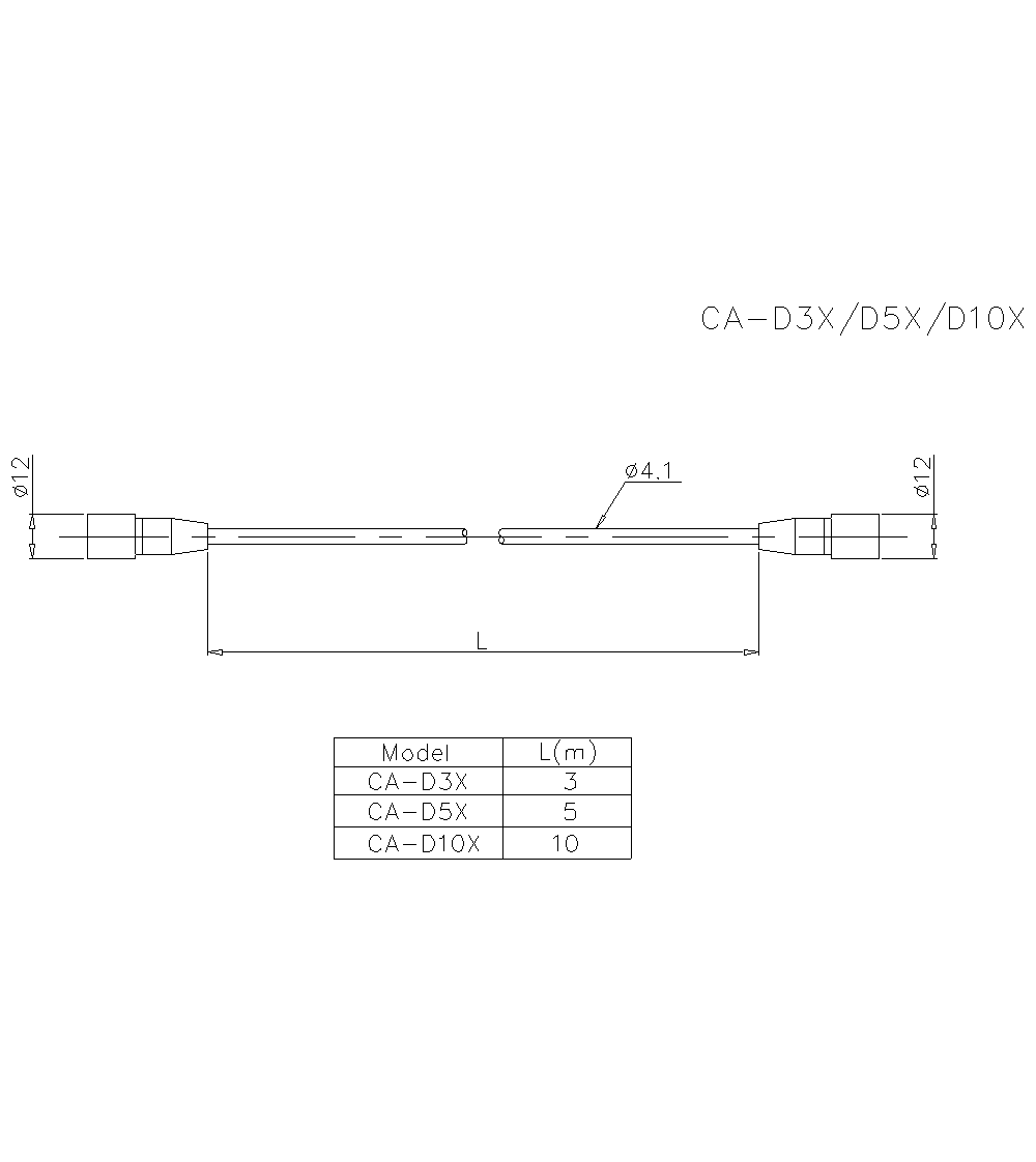 CA-D3X/D5X/D10X Dimension