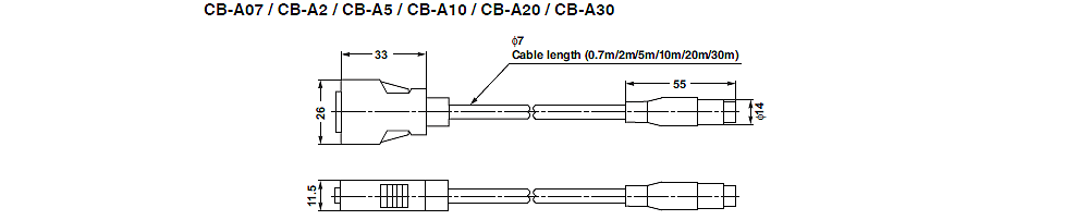 CB-A10E/CB/A5E Dimension