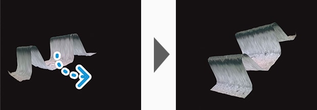 Ziehen, während die linke Maustaste gedrückt gehalten wird.