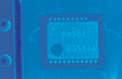 Farbkamerabild: Blaue Beleuchtung