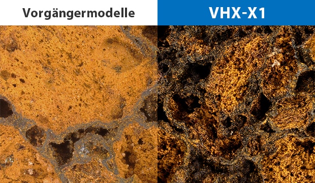 Visualisieren Sie feinste Oberflächenunregelmäßigkeiten bei geringer Vergrößerung