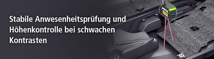 Stabile Anwesenheitsprüfung und Höhenkontrolle bei schwachen Kontrasten
