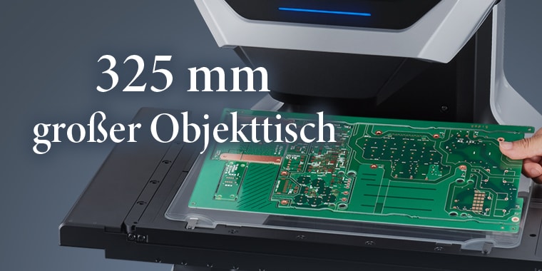 325 mm großer Objekttisch