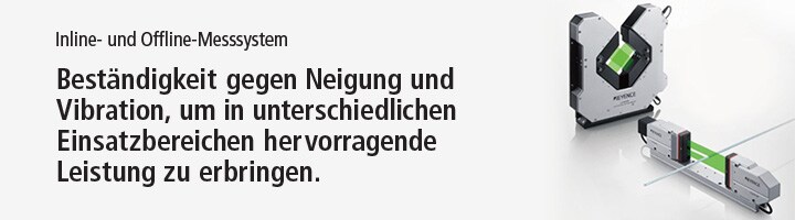 Offline- und Inline-Messleistung Beständigkeit gegen Neigung und Vibration, um in unterschiedlichen Einsatzbereichen hervorragende Leistung zu erbringen. Optisches LED Lichtbandmikrometer Modellreihe LS-9000