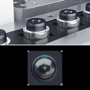 Zentrum der Kontaktlinse