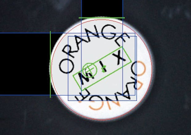 Oberflächenprüfung von Verschlüssen (7× Geschwindigkeit + 310.000-Pixel-Farbkamera)