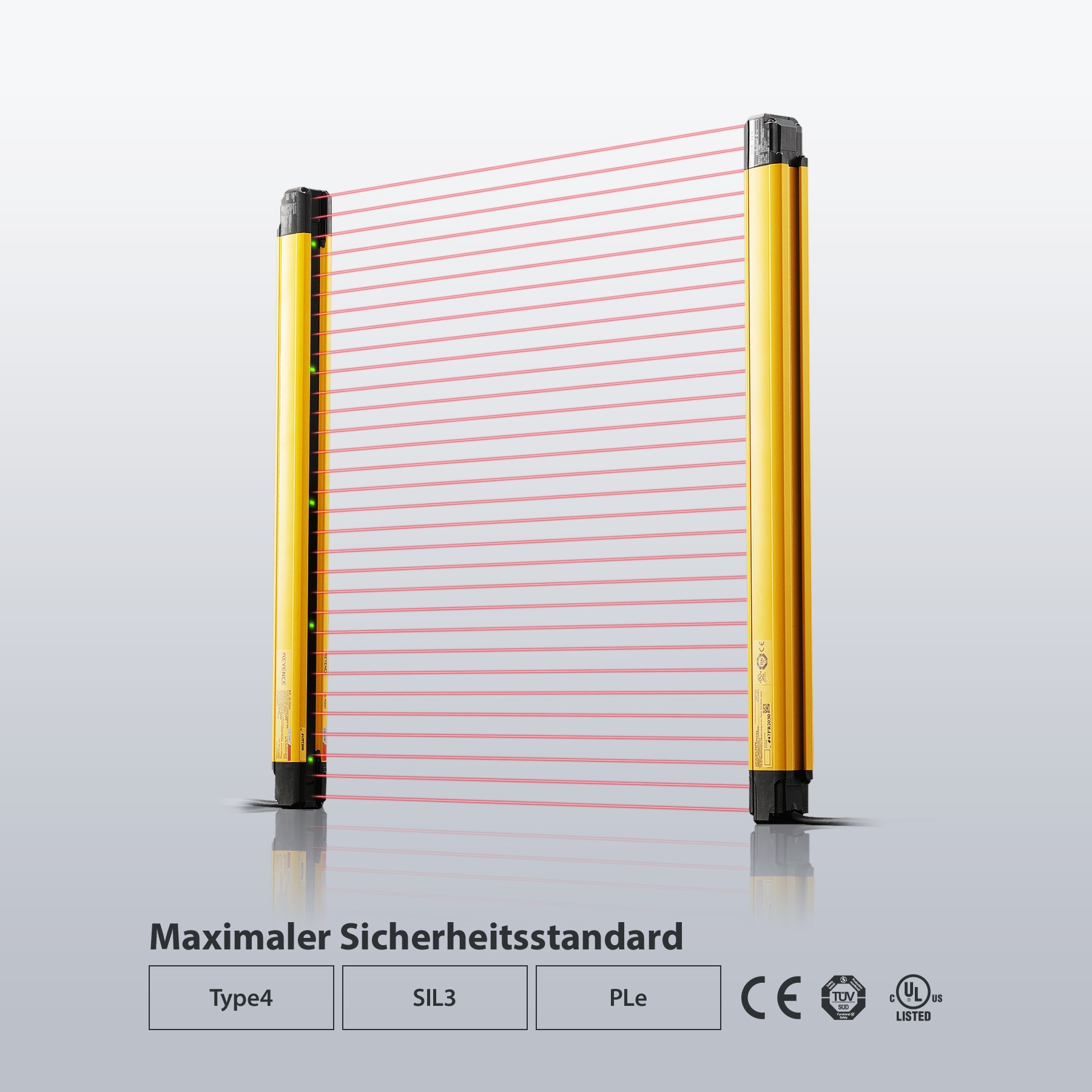 Maximaler Sicherheitsstandard. Type4 / SIL3 / PLe