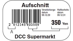 Warenauszeichnung im Einzelhandel