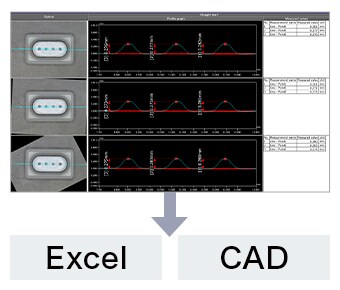 Vorteil 2: Datenausgabe in Excel und CAD möglich.
