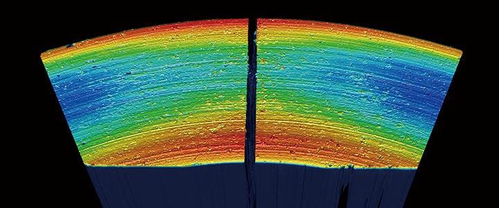 Vorteil 2: Messungen großer Flächen von bis zu 300 mm x 150 mm sind möglich
