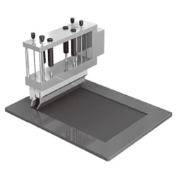 Verschmierte Druckfarbe beim Siebdruck von elektronischen Leiterplatten